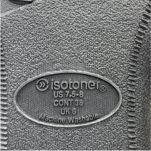 Isotoner Women's Slippers Fleece Charcoal Gray Size 7.5-8 - Picture 4 of 8